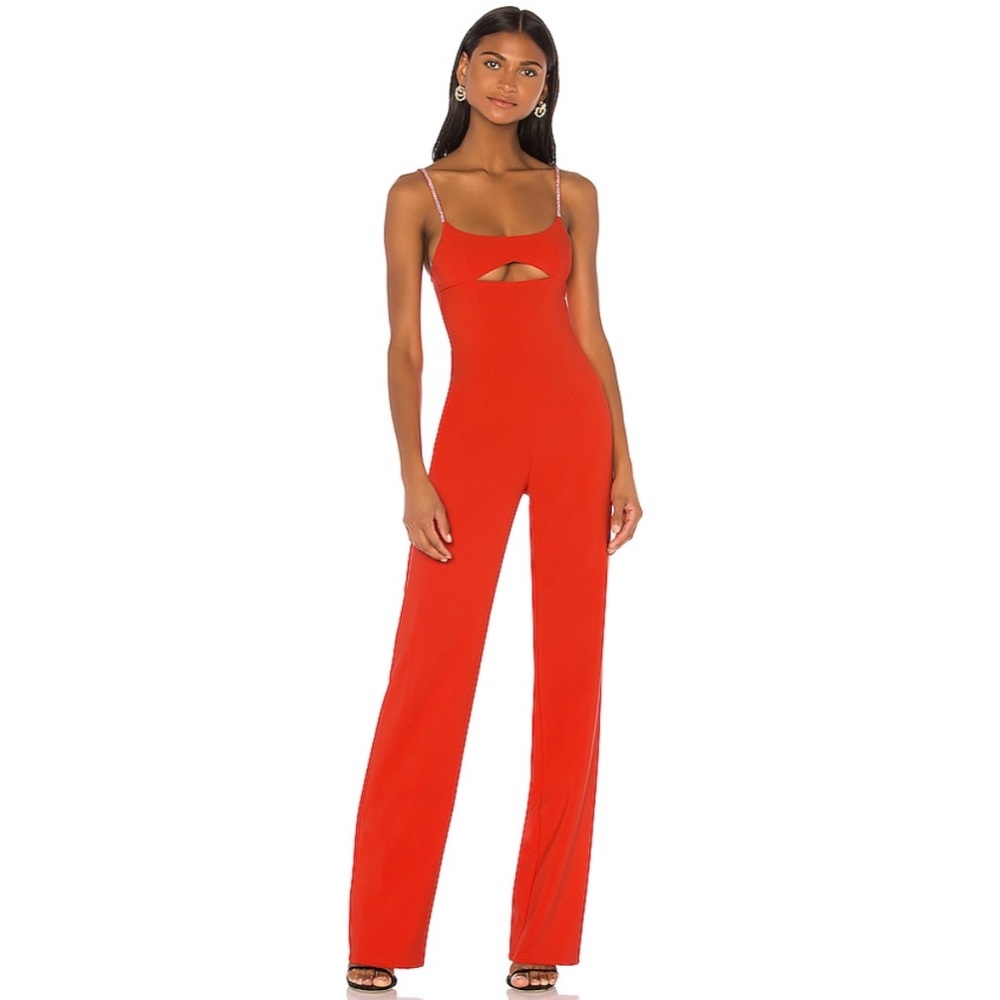 H:ours Adeline Jumpsuit - Red